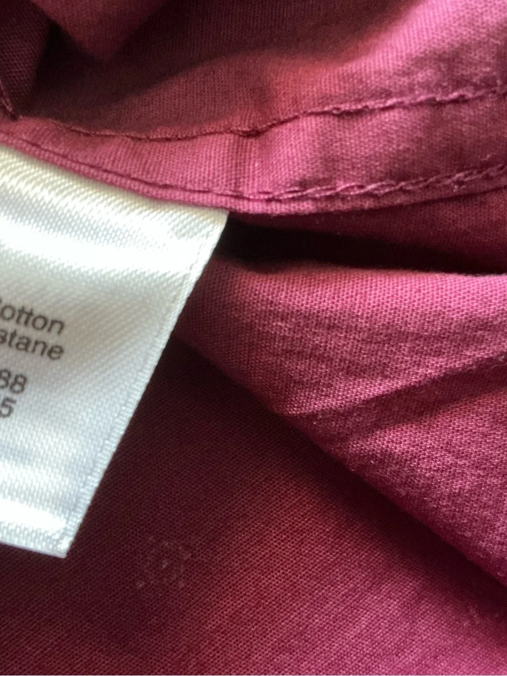 J crew mens maroon button up dress shirt size large mercantile flex slim